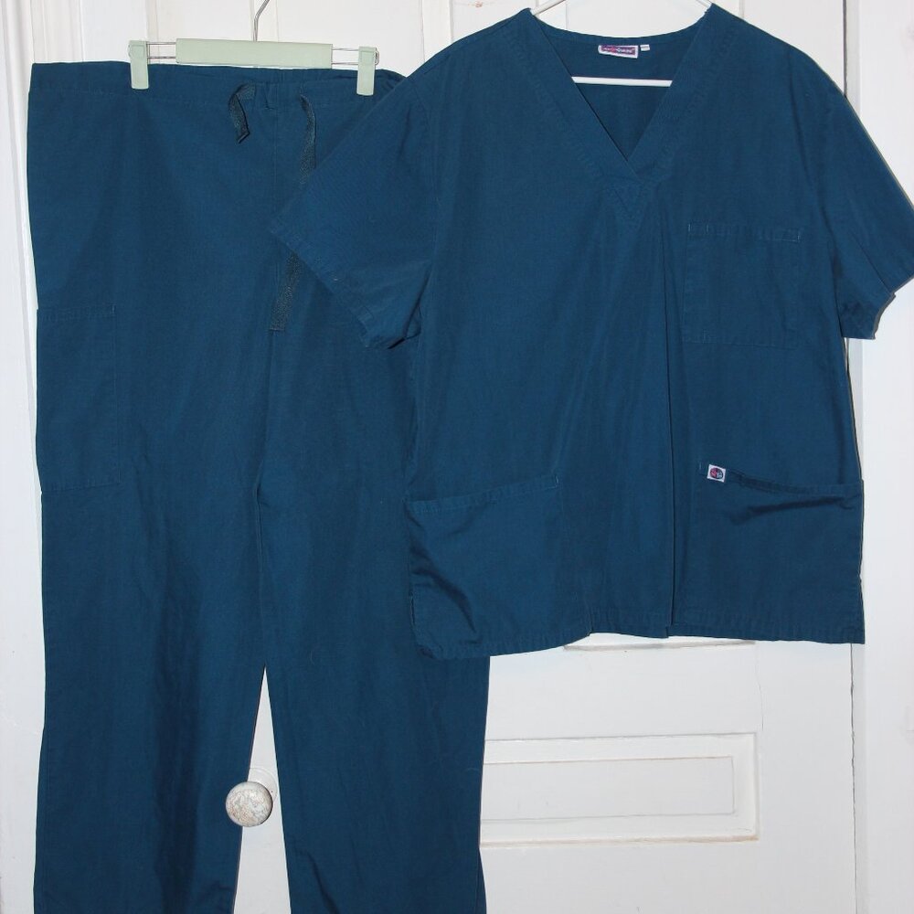 Carribean Blue Scrub Set